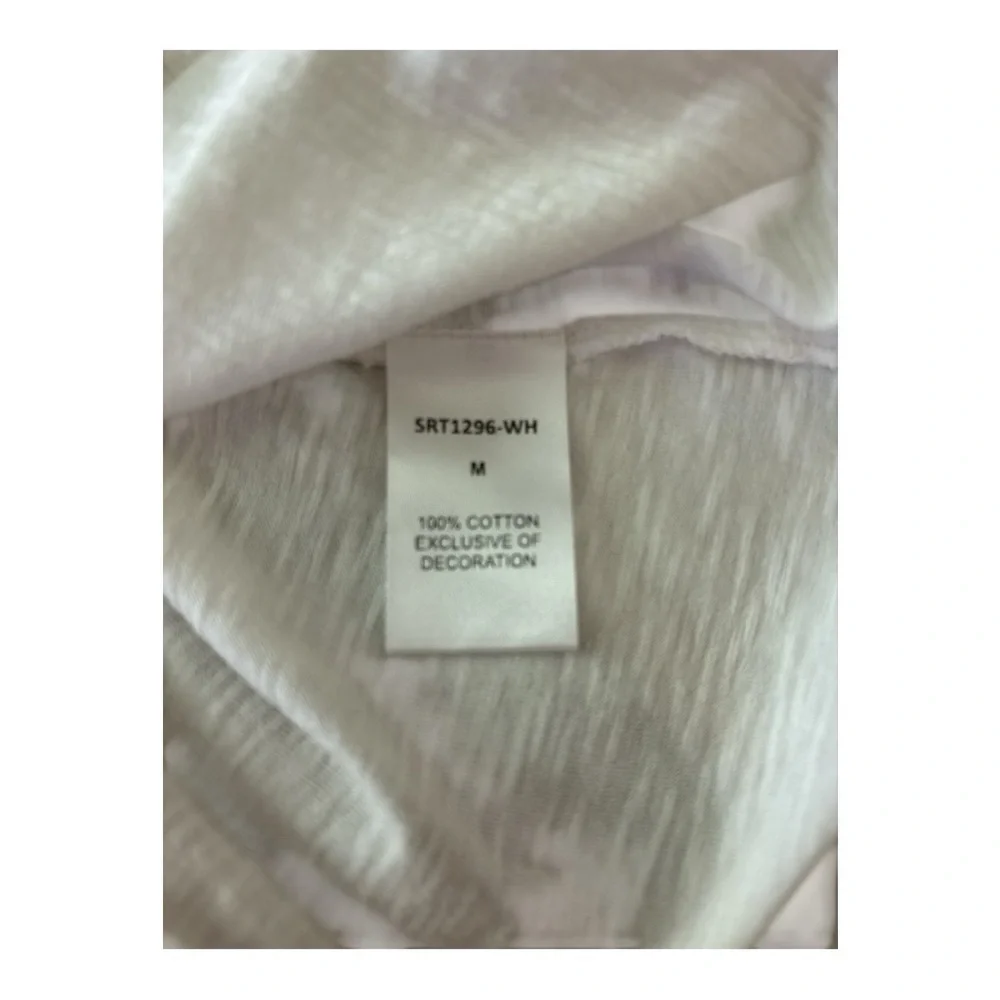 Anthropologie THML all cotton top, white with blue flutter sleeves. Size Medium - Picture 4 of 5